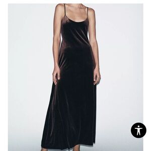 Zara Velvet Maxi Dress